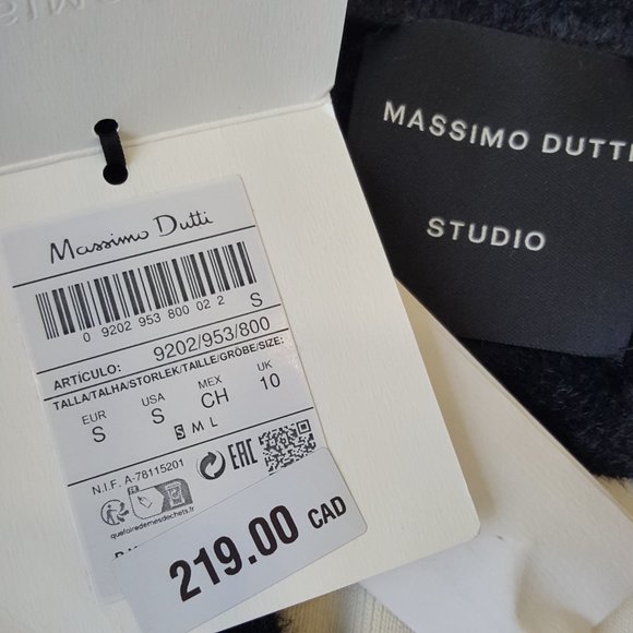 MASSIMO DUTTI ! Crossover striped Cardigan With Buttons - Picture 5 of 9